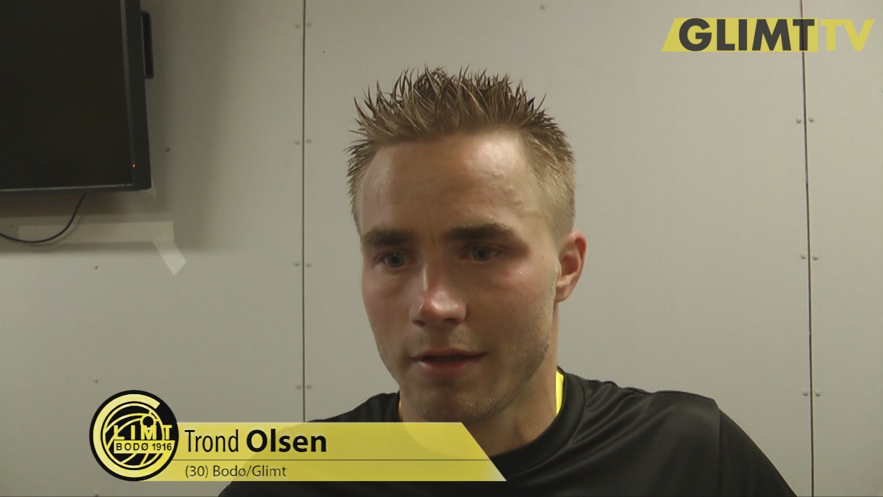 Trond Olsen etter kampen mot Strømmen